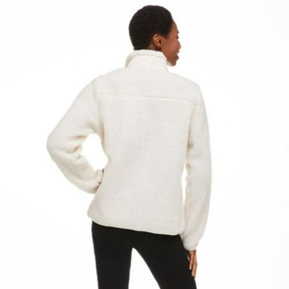 George Natural Sherpa Full-Zip Jacket in Natural size L - Picture 4 of 16